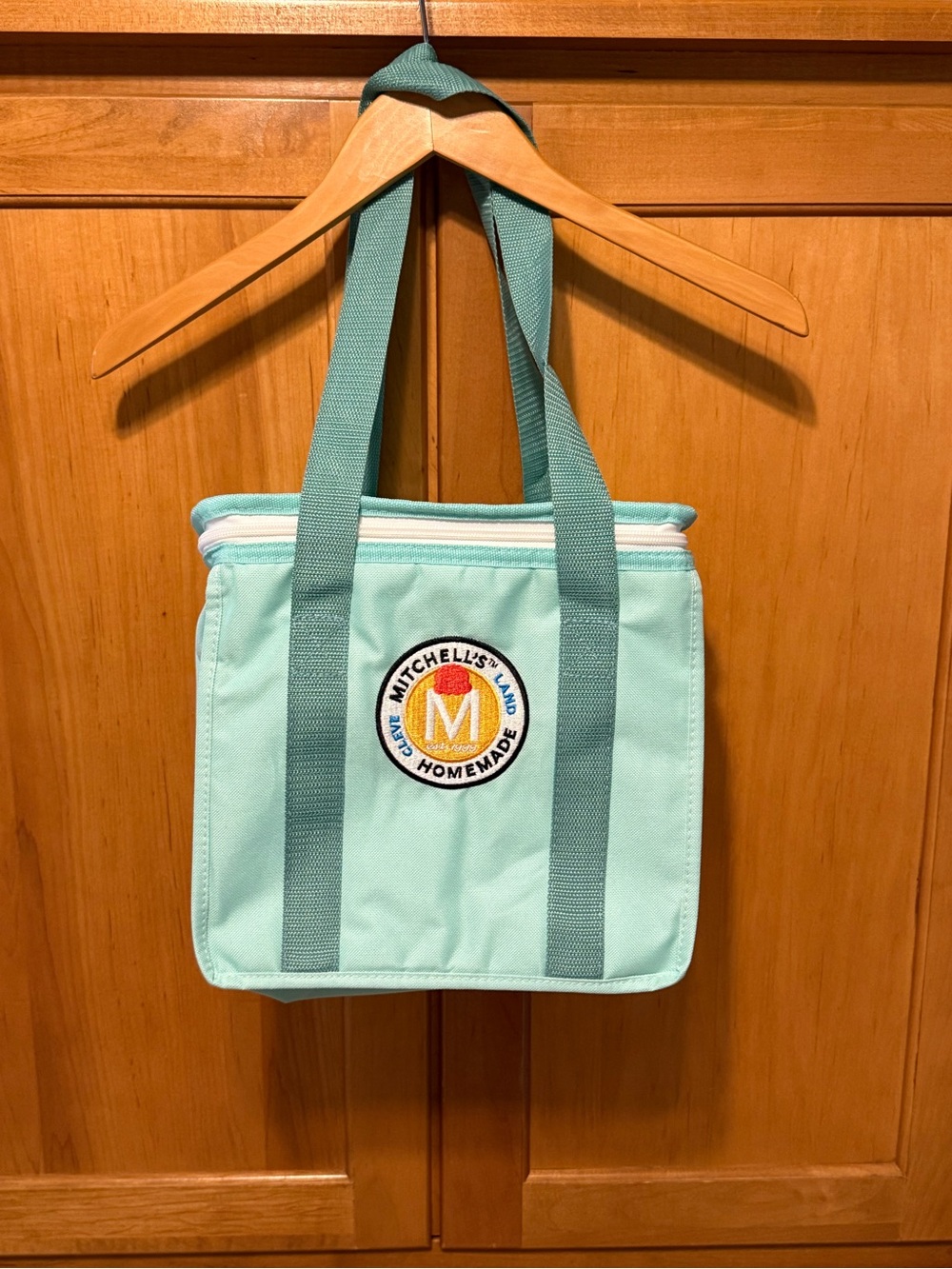 MITCHELLS HOMEMADE Ice Cream Cleveland Mint Green cooler Tote Bag
